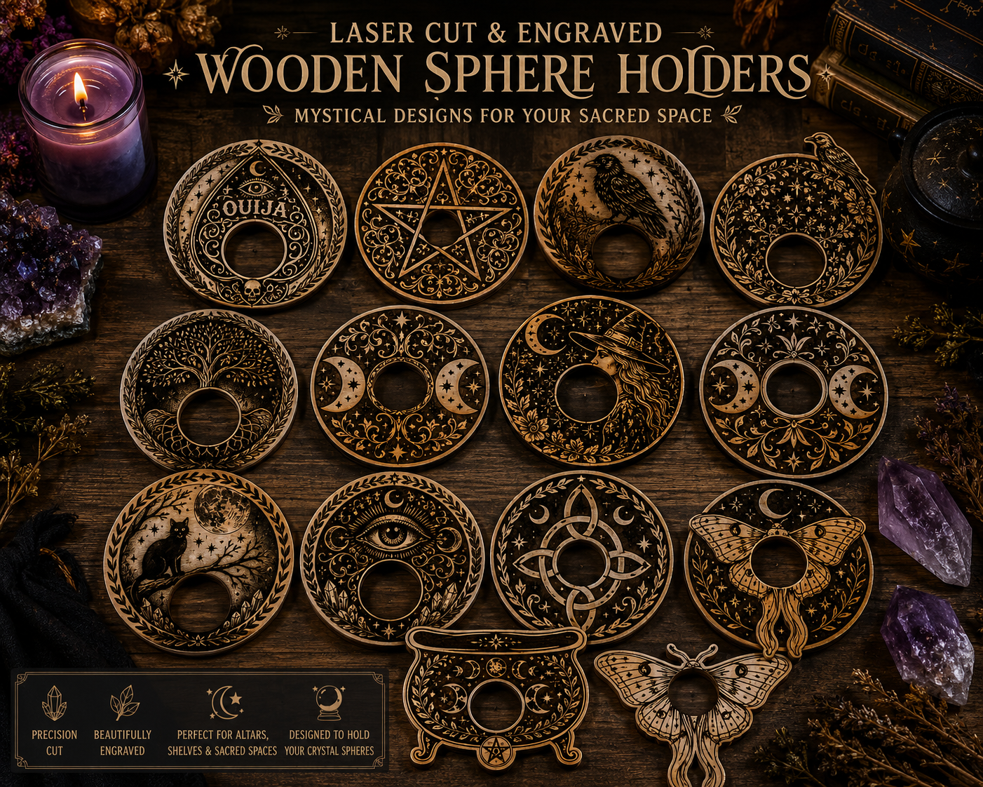 Sphere holders